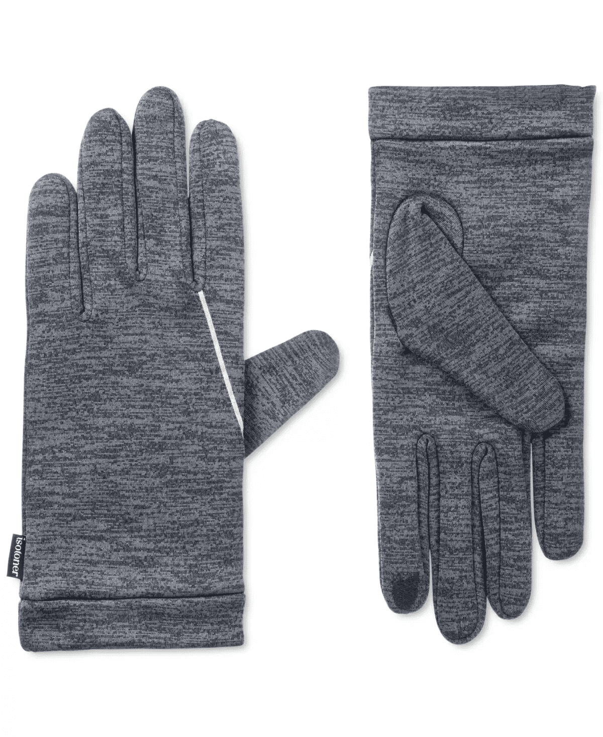 Gants Homme Isotoner Tactiles – Microfibre Doublée Fausse Fourrure, Technologie SmarTouch, Gris - 10