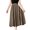 Khaki, variant on Vedolay Midi Skirt Skirt for Women Lace Up High Waist Ruffled A Line Pleated Long Skirt,Yellow One Size