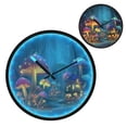 thumbnail image 2 of Indoor 12' Voice-Activated Luminous Decoration Wall Clock With LED Night Light Toadstools on Ground, 2 of 8