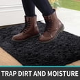 thumbnail image 2 of WSHS Non-Slip Large Indoor Entrance Door Mat - Washable Dirt Trapper Shaggy Rug, 2 of 19