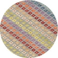 thumbnail image 1 of Ahgly Company Indoor Round Contemporary Orange Salmon Pink Southwestern Area Rugs, 8' Round, 1 of 6