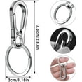 thumbnail image 4 of Metal Keychain Carabiner Clip Keyring Key Ring Chain Clips Hook Holder Organizer, 4 of 5