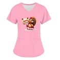 thumbnail image 4 of Sexlip Women's Cartoon Print Short Sleeve T Shirt Cute Design Soft Fabric Daily Casual Wear Pink XL, 4 of 7