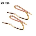 thumbnail image 3 of Unique Bargains Curtain Hooks Metal Pin-On Drapery Hooks for Window Curtain Bronze Tone 20 Pcs, 3 of 3