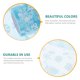 thumbnail image 4 of Rollo de tul navideño con copos de nieve de 15 cm y 10 yardas, cinta de organza brillante con copos de nieve para decoración navideña, envoltura de regalos y decoración de fiestas (azul hielo)., 4 of 6