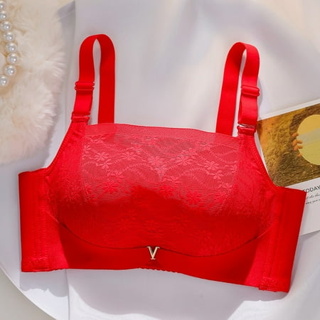GENGING Bras for WomenWomens Clothes Fall Small Womens Bras Push-up  And Adjusting Womens Bras With Retraction Nipple And Non-Underwire Bra