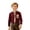 A-Red94, variant on JAJAHO Boys Striped Button Down Shirt Long Sleeve Stand Collar Regular Fit Dress Shirts School Uniform Formal Wear For Kids 2-14Y Versatile Tops