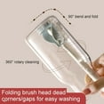 thumbnail image 5 of 3pcs Cup Cleaning Brush Set with Long Handle, Small Brush Head for Narrow Bottles & Glassware, Non-scratch Bristles & Deep Reach Design for Effective Stain Removal, Ideal for Household, 5 of 9