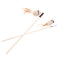 thumbnail image 4 of Shisuyan 2pcs Mouse Shape Interactive Cat Teaser Wand Exerciser Plaything Teasing Stick, 4 of 8