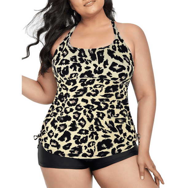 Firpearl Plus Size Bathing Suits for Women Two Piece Swimsuit Athletic