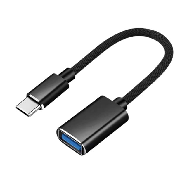 Cable de datos OTG Plug and Play, portátil, de alta resistencia, universal, tipo C macho a USB 2.0 hembra, cable adaptador OTG para el hogar.