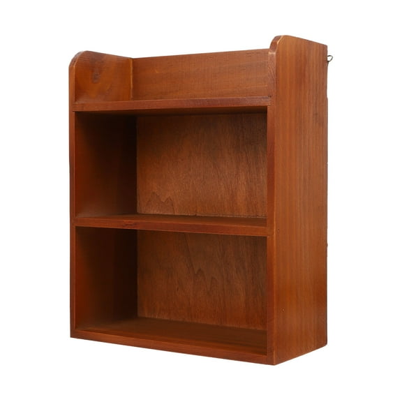 Raindrops Organizer Multi-layer Solid Wood Rack Wooden Desk Mini Storage Holder
