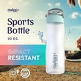 thumbnail image 2 of BPA Free Sports Water Bottles for School Gym Bicycle Car - Leak Proof Sports Waterbottles - See Through Reusable Clear Water Bottle botella de agua Made of Tritan Plastic Water bottle Refillable 24oz, 2 of 6