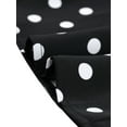 thumbnail image 5 of Allegra K Women's Contrast Cuff Polka Dots a Line Long Sleeve Dress, 5 of 5