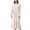 Pink, variant on Defitshape Women's Victorian Nightgown Lounge Sleep Dress Long Sleeve Vintage V Neck Ruffle Lace White Small