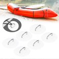 thumbnail image 4 of Inflatable Boat Kayak D Ring Pad Patch Set, Marine Fixed Buckle with Elastic Bungee Cord, White, for Canoe Raft Repair Accessories_Perfect Gift, 4 of 5