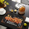 thumbnail image 7 of Lantern Pumpkin Halloween Spooky Table Mats Set of 4 Autumn Halloween Table Mat Durable No Slip Dining Table Mats for Party Kitchen Dining Decoration, 7 of 7