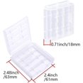 thumbnail image 3 of HUGFEGWE 4 x AA Battery Storage Case Holder Organizer Box Transparent 5Pcs CA919-116302, 3 of 6