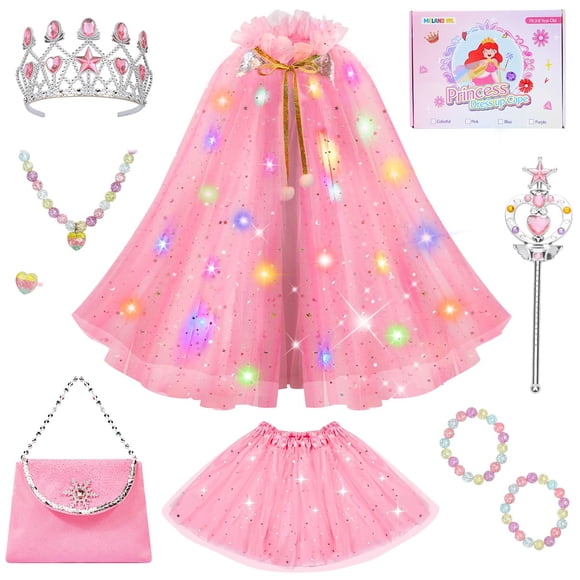 Disfraz de Princesa Meland con Luces para Niñas de 3 a 8 Años