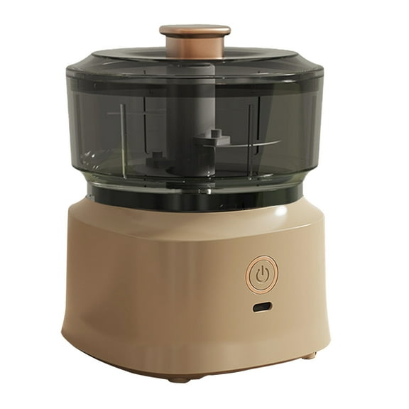 Portable USB Rechargeable Mini Food Processor with 350ml Capacity for Chopping Vegetables, Garlic, and Meat in Coffee