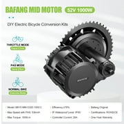 1000W Electric Bicycle Conversion Kits BAFANG 52V Mid Drive Motor Kits with DPC18 Display BBS-HD Mid Motor Fit For 68-73mm Bottom Bracket (Battery is not Included)