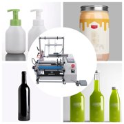Miumaeov Semi-Automatic Round Labeling Machine,Bottle Label Applicator for Round Bottles Round Bottle Labeling Machine Adjustable Labeler Label Applicator Machine 20-40pcs/min