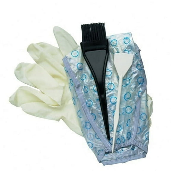 Contains 4 Pieces , Diane Tint Kit 4-Piece, hair scalp beauty - Pack of 3 w/ SLEEKSHOP 3-in-1 Comb-Brush