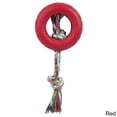 thumbnail image 2 of Pet Life ® Rubberized Chew Jute Rope and Tire Pet Dog Toy, 2 of 4