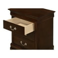 thumbnail image 4 of Glory Furniture Louis Phillipe 3 Drawer Nightstand in Cappuccino, 4 of 5