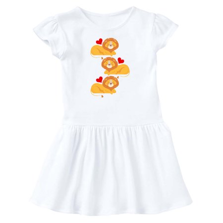 

Inktastic Lion Jungle Animals Outfit Gift Baby Girl Dress