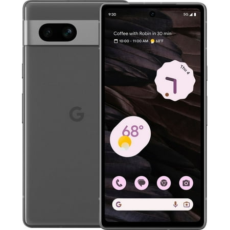 Google Pixel 7a - Unlocked Android Cell Phone with Wide Angle Lens and 24-Hour Battery - 128 GB - Obsidian