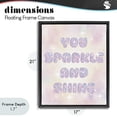 thumbnail image 4 of Stupell Industries Eclectic You Sparkle And Shine Pastels Black Floating Frame Canvas Art, 17 x 21, by Lil' Rue, 4 of 8