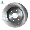 thumbnail image 4 of Front 294.9mm Drilled Slotted Brake Disc Rotors For 1992-1999 GMC Yukon, 4 of 7
