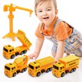 thumbnail image 4 of Gallickan Construction Toys for Boy 3-6, 4 Pack Trucks Toy Vehicles Construction Vehicle Cars Toys for Toddlers, Boys, Girls Educational Play, 4 of 8