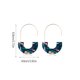 thumbnail image 2 of Pendientes colgantes multicolor liso semicírculo acrílico mujer pendiente regalo de aniversario elegante gancho para la oreja boda playa blanco Ropa, zapatos y accesorios Miscelánea Color azul Qarigey AP010380-06, 2 of 6