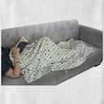 thumbnail image 6 of Retro Soft Flannel Fleece Throw Blanket, Polka Dots Rounds Vintage Retro 60s 50s Themed Image Geometric, Cozy Plush for Indoor and Outdoor Use, 50" x 60", Mint Green Marigold, by Ambesonne, 6 of 6
