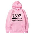 thumbnail image 1 of 1692 They Missed One Printed Hooded Sweatshirt Loose Top For Women, 1 of 2