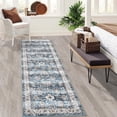 thumbnail image 2 of Washable Throw Rugs, Runner Rug for Hallway, Vintage Distressed Boho Rug for Living Room, Non Slip Moroccan Area Rug for Bedroom, Oriental Tribal Office Rug Neutral Nursery Rug, 2 of 7