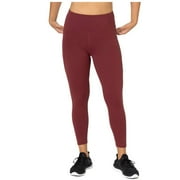 Tuff Athletics Women's 7/8 Length Ultra-Premium Supplex/Lycra Fabric Legging with Pockets | Nocturne Pink, Medium
