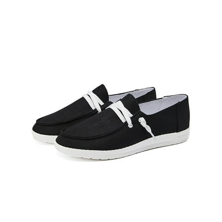 

Lacyhop Women Slip On Flat Canvas Loafers Casual Trainers Sneakers Comfy Shoes
