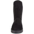 thumbnail image 2 of ABSOLUTE FOOTWEAR Womens Easy Slip On Warm Winter Cosy Outdoor Boot with Thick Faux Fur Inners - Black - US 8, 2 of 7