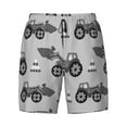 thumbnail image 5 of Rocae Gray Tractor for Men's Swim Trunks Quick Dry With Two Side Pockets and One Lined Patch Pocket3X-Large, 5 of 9