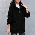 thumbnail image 3 of Misright Women's Big Size Fleece Hooded Top Long Sleeve for Hiking Camping Wear, 3 of 8