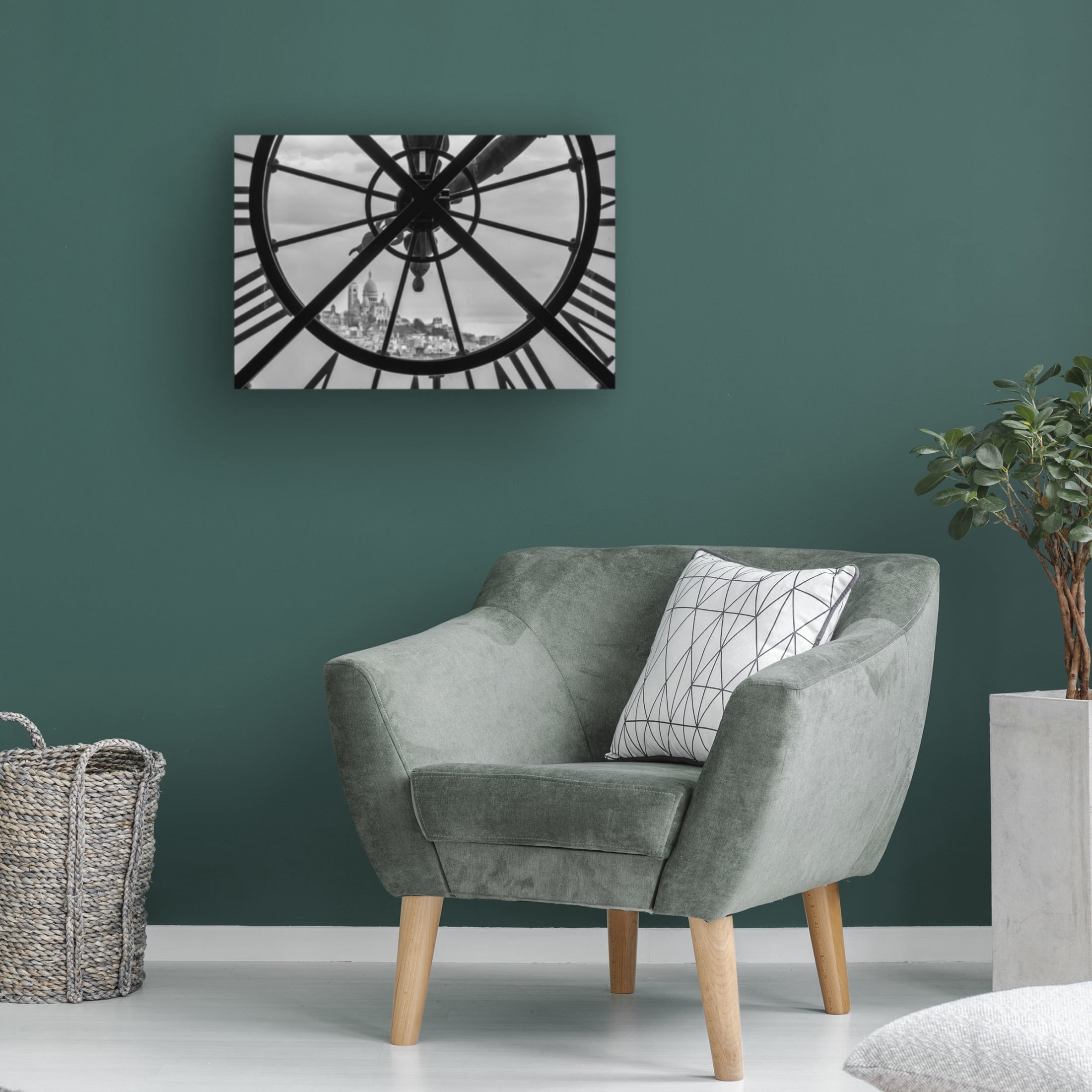 Canvas Wall Art - Joshua Raif 'A View Through Time' Wall Art for Living Room, Bedroom, or Office D?cor by Trademark Fine Art - 19 x 12 Inches