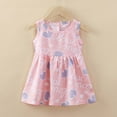 thumbnail image 2 of YABCSAZ Toddler Baby Girls Dress Sleeveless Round Neck Dress Summer Casual Loose Fit Mini Dress Floral Print Dress Size 18-24 Months, 2 of 3
