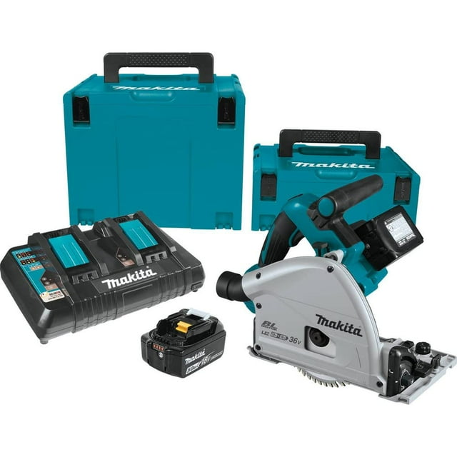 Sierra circular de inmersión Makita XPS01PTJ 18V X2 LXT 6-1/2 pulgadas