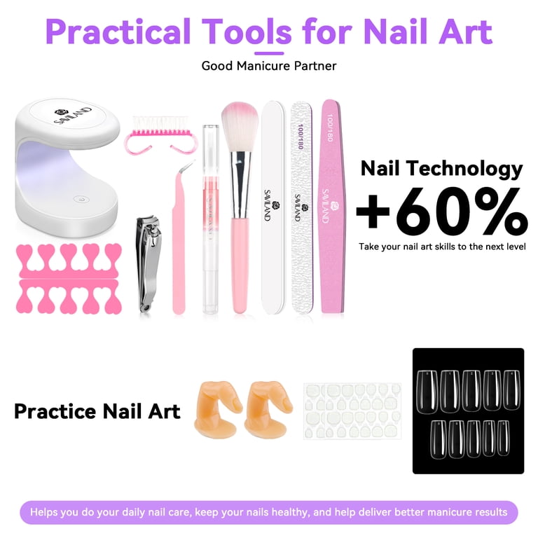 Saviland Professional Acrylic Nail Kit with UV Lamp photo 8