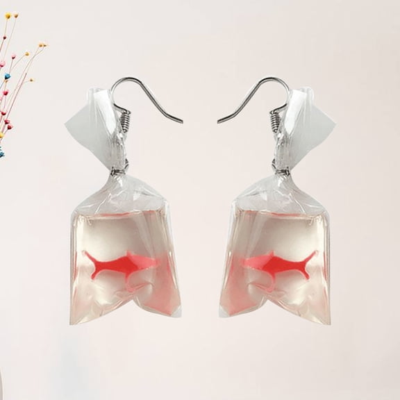 OUNONA 1 Pair Cute Animal Dangle Drop Earrings for Women, Novelty Lightweight Jewelry Accessories