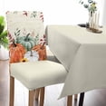 thumbnail image 5 of Orange Blue Pumpkin Dining Chair Cover Set of 4,Fall Thanksgiving Eucalyptus Leaves Stretch Chair Protectors Slipcover,Spandex Kitchen Chair Seat Back Cushion Slip Cover for Dining Room,Party,Hotel, 5 of 6