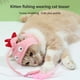 thumbnail image 4 of Juguete interactivo para gatos con plumas, con soporte para la cabeza, para provocar y jugar, 4 of 6